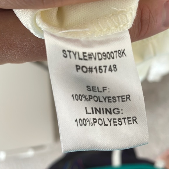 PinkBlush Cream Lace Maternity Dress - Picture 5 of 5